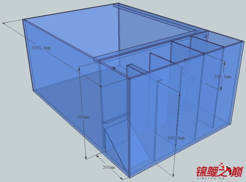 帮忙看看此缸怎么做比较合理 - 鱼缸鱼池 - 龙巅锦鲤鱼