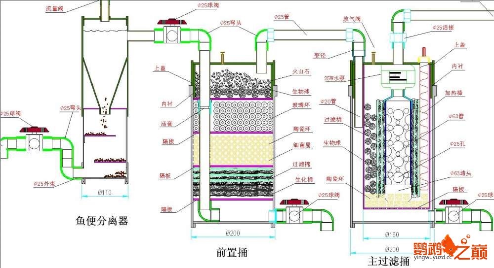 【五.一】 鱼便分离器 4过滤桶串联 反气举持续更新