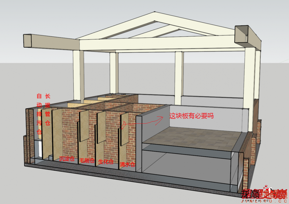 清水仓的上翻水板有必要吗 - 鱼缸鱼池 - 龙巅锦鲤鱼