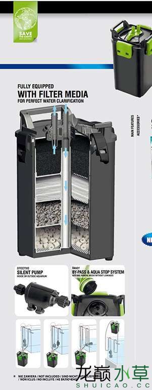不斷電換濾材試用歐洲AQUAEL伊爾MK800過(guò)濾桶 羅漢魚(yú) 第12張